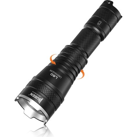 Torcia LED ricaricabile L60, torcia LED ultra potente da 1200 LM, torcia zoomabile impermeabile IP68 per casa, soccorso all'aperto e campeggio (1/5)