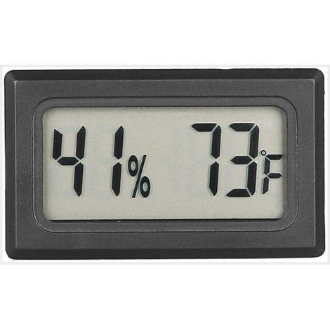 Un mini hygromètre-thermomètre numérique LCD pour l'intérieur, idéal pour le bureau, la chambre de bébé, la chambre d'amis ou le réfrigérateur.