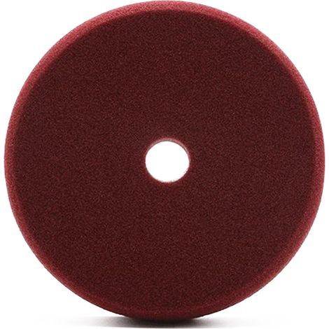 15 cm Polierpad, 1 Stück, Autopolierschwamm für Automobile und Yachten, zur mäßigen Entfernung von Oxidationsfehlern und Kratzern, mittelrot (1/5)