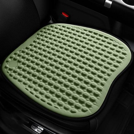 Coussin de siège auto rafraîchissant en gel – Soie de glace, antidérapant – Coussin fin et respirant – Protection du siège – Accessoire universel pour intérieur auto – Vert (1/5)