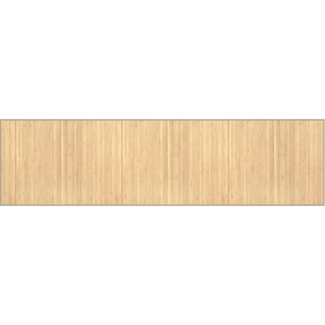 Tapis de sol，Tapis rectangulaire naturel clair 80x300 cm bambou CFW633053 (1/5)
