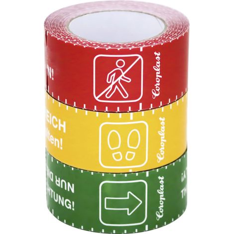 Coroplast 1466 SDR 217519 Bodenmarkierungsband  Gelb (L x B) 10 m x 60 mm 1 St.