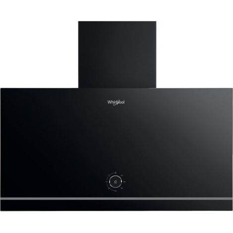Whirlpool WHVA62FLMK Leistungsstarke Wandhaube in Schwarz