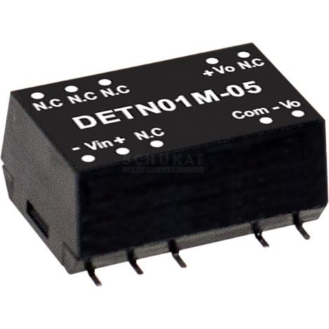 Mean Well DETN01L-12 DC/DC-Wandlermodul 42 mA 1 W Anzahl Ausgänge: 2 x Inhalt 1 St.