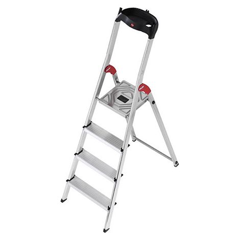 Stehleiter 4 Stufen - Maximale Arbeitshöhe 2.84m - 8504-001 (1/4)