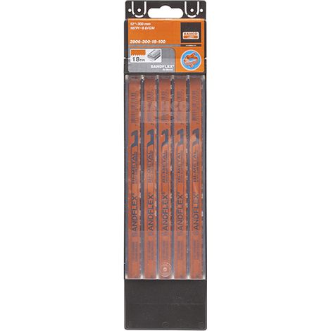 Bahco Sandflex Hacksaw Blades 300mm 12in x 14 TPI Pack 100 3906