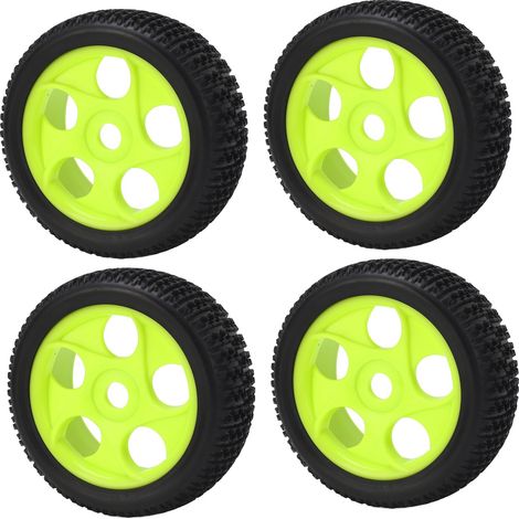 pneus RC robustes verts à 5 trous, diamètre hexagonal de 17 mm, pour voitures RC Traxxas 1/8. (1/5)