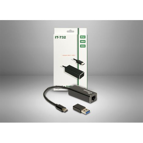 Inter-Tech LAN-Adapter Argus IT-732 USB-C Gigabit Ethernet (88885593)