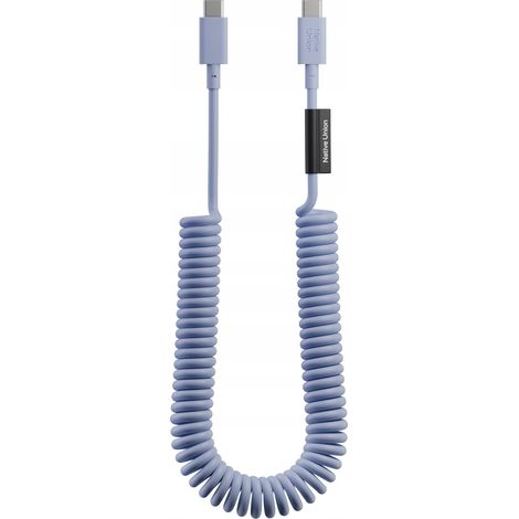 Native Union Pop Cable - USB-C - USB-C-Kabel, 2,4 m 60 W (azur) (1/2)