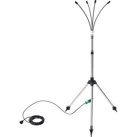 Brumisateurs Debout pour Patio Extérieur, Système de Brumisation sur Pied Réglable en Hauteur de 4,1 Pieds pour le Refroidissement (1/5)