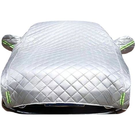 Housse de voiture anti-grêle, housse de neige épaisse semi-couvrante pour voiture 5,3 x 2,5 m (modèle universel berline/voiture), épaisseur 0,2 mm