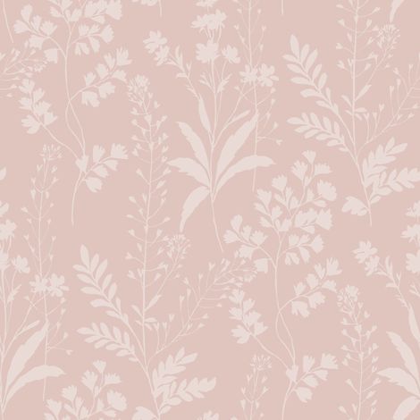 Papier peint botanique tropical fond ocre doré