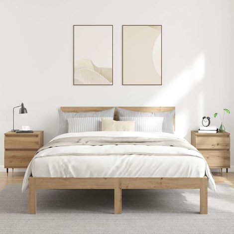Nachttische 2 Stk. Artisan-Eiche 40x35x50 cm Holzwerkstoff (1/5)