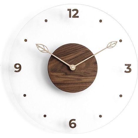 Horloge murale nordique simple, transparente, pour salon (voir photo) (1/5)