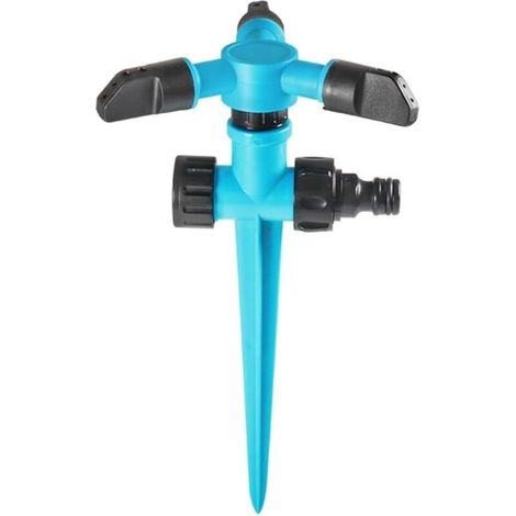 Dispositif d'arrosage rotatif à 360 degrés pour les amateurs de plantes d'extérieur et de jardin, bleu