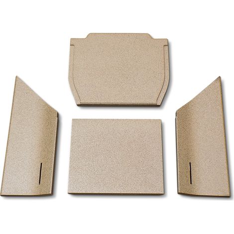Habillage de cheminée 35 – Plaques en vermiculite – Lot de 4 pièces – Dimensions précises pour modèles Contura – Kaminxpert