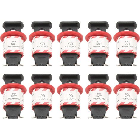 Disjoncteur à broches, verrouillage de sécurité, interrupteur à Air électrique Miniature, poignée de verrouillage pour l'isolation électrique, 10 pièces (1/5)