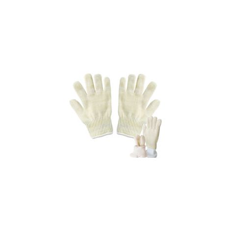 Guantes resistentes al calor, manoplas para horno, aptas para usar con chimeneas y estufas, resistentes al calor hasta 300 °C, talla única, color beige.(2 unidades (1/5)