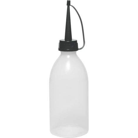 MATO Burette à huile en plastique avec tuyau d'écoulement en plastique, Capacité: 250 ml