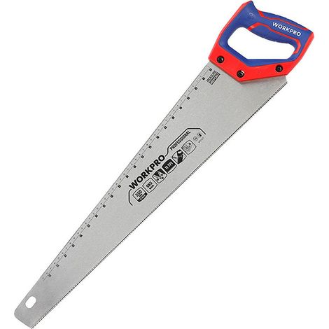 Scie à Main Pro 550mm Lame Sk5, Coupe Rapide Et Précise -