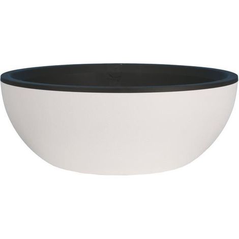 RIVIERA - Recipiente para plantas - granito D40 - blanco (1/2)