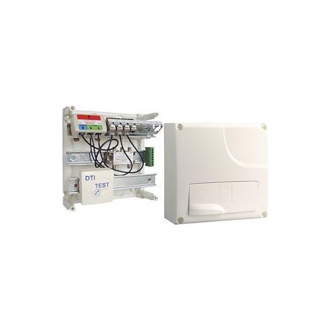 Michaud – Coffret de communication Grade 2 avec DTI – 4 prises RJ45 – Répartiteur TV coaxial 250x250x118mm – Pour installation réseau professionnelle