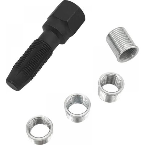 5pcs Spark Plug Thread Repair Kit M14 x 1.25, Cylinder Head Rethreading Kit, Spark Plug Rethreading, 14mm Cylinder Reamer Thread Repair Tool (1/3)