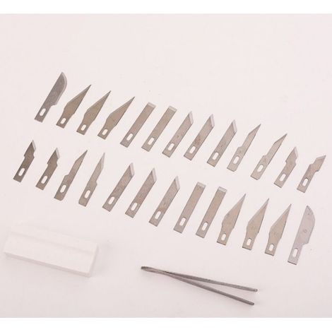 Cutter De Précision - 29 Pièces - Pour Modélisme Et Travaux Détaillés - Aluminium Et Acier Allié - Rouge (1/5)