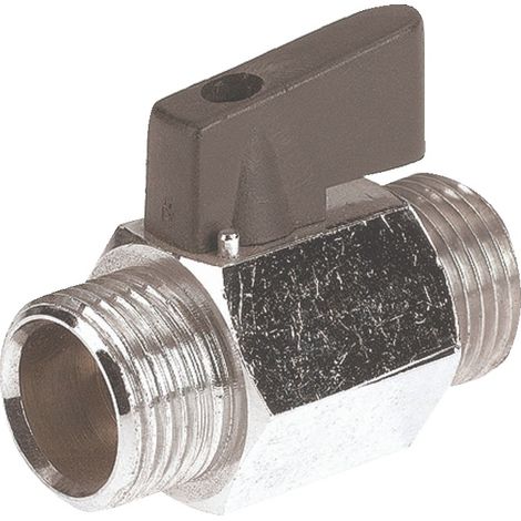 Robinet boisseau sphérique laiton MM serie mini 12x17 à manette adg