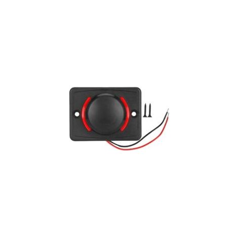 Cargador de coche con doble puerto USB de 3,1 A, 12 V/24 V CC, color negro con LED (rojo).
