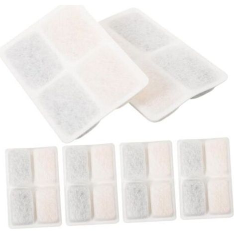 [NEVER USED] 6-Piece Active Filter Set for Cat Water Fountains - Filters Impurities and Hair - Compatible with Pet Water Dispensers - Easy Installation and Maintenance
