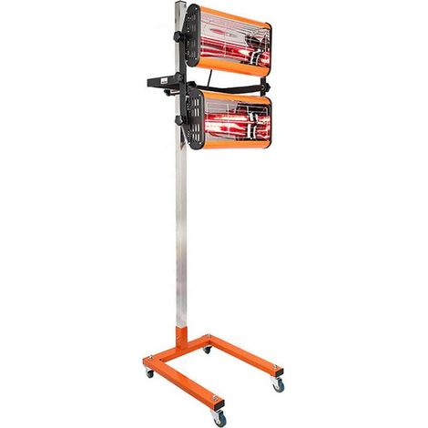 Projecteur infrarouge mobile avec support 2 x 1000 W (1/5)