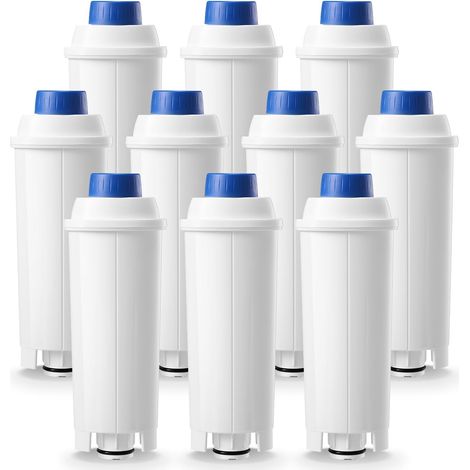 Ersatzwasserfilter für Delonghi Kaffeemaschinen DLSC002, kompatibel mit Delonghi Dinamica, Magnifica S, Eletta Explorer, ETAM Autentica EPAM und ECAM Serie (10)