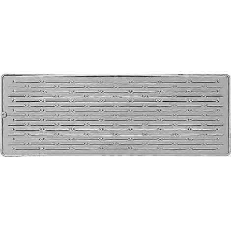Tapis d'égouttage carré en silicone pour vaisselle A (1/5)
