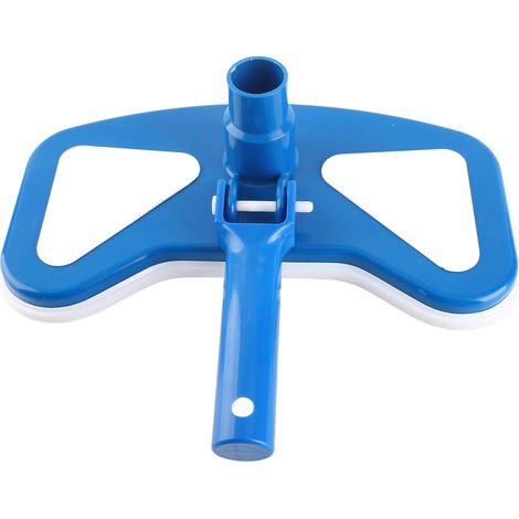 Brosse de tête d'aspirateur incurvée bleue et blanche de 30 cm (12 pouces) pour piscine (1/5)