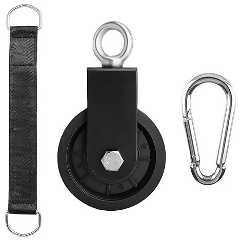 Poulie de Musculation avec Sangle et Mousqueton Fitness 90 mm pour Tirage Lat Câble DIY Accessoire d’Entraînement pour Home Gym et Appareils (1/5)