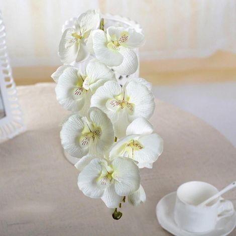 Tige D Orchidée Artificielle - 70 Cm - Fleurs Papillon Phalaenopsis - Décoration Intérieure Mariage Bureau - Lot De 1 (1/4)