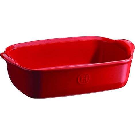 Emile Henry, Piatto da Forno Singolo in Ceramica, Ceramica, Grand Cru, 22 x 14 x 6 cm (1/5)