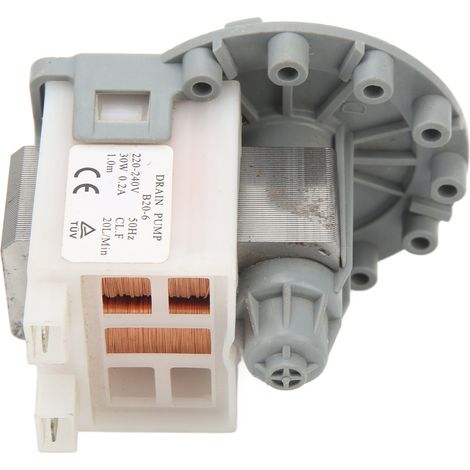 Ablaufpumpe für Waschmaschinen, 30 W, 20 l/min, sehr effizient, Wechselstrom 220–240 V (1/5)