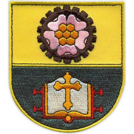 Parche con el escudo de armas de la ciudad de Melitopol - Reverso magnético - Parche/Insignia/Emblema bordado