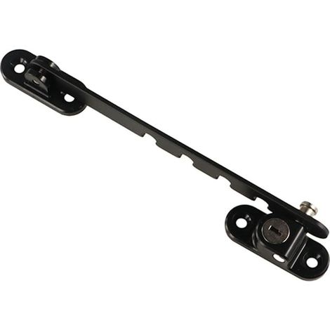 Ecurity Support de verrouillage de fenêtre réglable en acier pour fenêtre Noir (1/5)