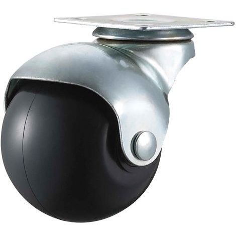 RUOTA PER MOBILI ø 50 - piastra mm 38 x 38 - capacità kg 30 - pz 2.