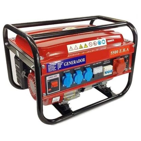 Groupe électrogène 3000W à essence – Monophasé et triphasé – Moteur 4 temps – Démarrage manuel – 3 prises 220V et 1 prise 380V – Prodiytools (1/5)