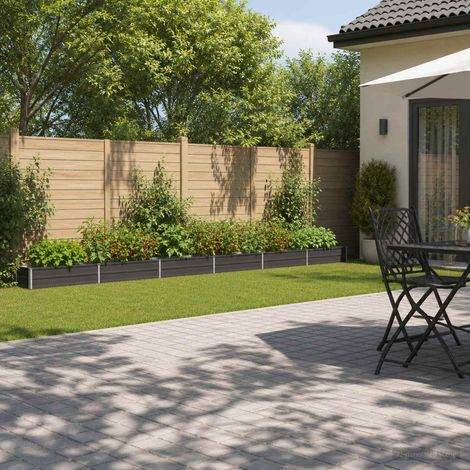 vidaXL Cama de Jardín Elevada Gris antracita 600 x 40 x 24 cm (1/5)