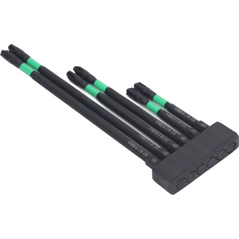 6-teiliges Set PH2-Kreuzschlitzbits aus S2-Legierungsstahl mit magnetischem Sechskantschaft für Schraubendreher, Wartungsarbeiten und Heimwerkerprojekte. (1/5)