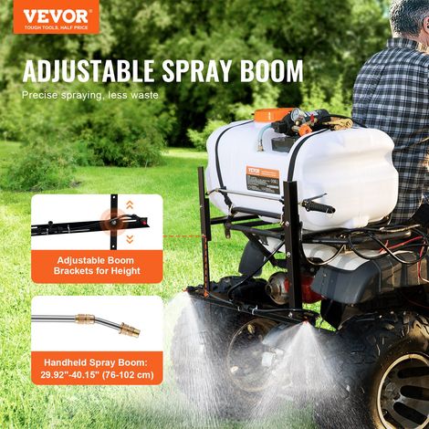 Pulvérisateur pour VTT UTV 60 L Pulvérisateur Mauvaises Herbes Jardin à Pompe 12 V avec Réservoir d'Eau, Rampe de Buses, Tuyau de 6… (1/5)