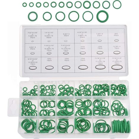 270pcs O-Ring Set, 18 Sizes Car Air Conditioning Gasket