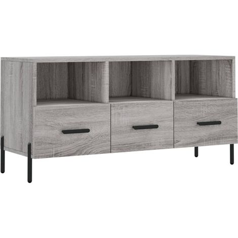 Mobile TV multimediale scaffale per televisione televisore buffet sala da pranzo soggiorno camera da letto sonoma 102 x 36 x 50 cm derivati del legno grigio 020028360