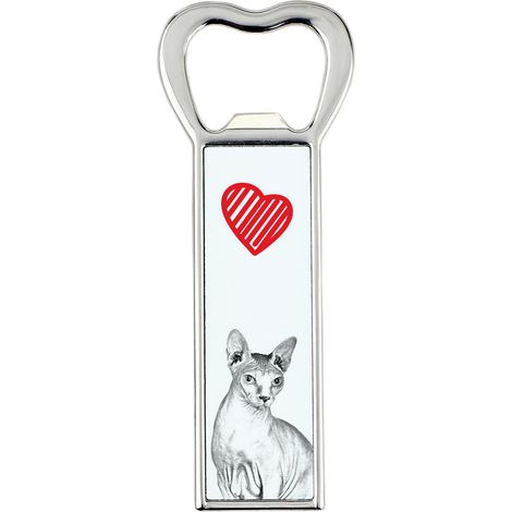 Sphynx - un apribottiglie con un gatto, un apri-frigo personalizzato, un regalo unico per uomo da Art-Dog (1/5)