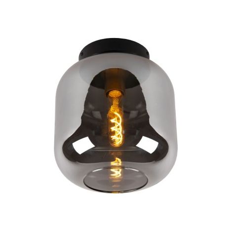 Plafoniera tonda vetro fumé Joanet 1xE27 40W Lucide